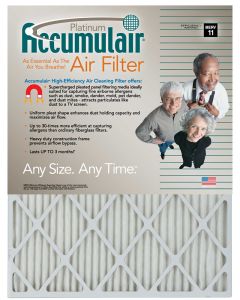 15-1/4 x 22 x 2 - Accumulair Platinum Filter (Acutal Size) - MERV 11