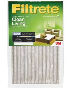 10 x 20 x 1 (9.7 x 19.7) Filtrete Dust Reduction 600 Filter by 3M 4-Pack