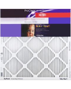 10x20x1 (9.75 x 19.75) DuPont ProClear Ultimate Allergen Electrostatic Air Filter 2-Pack