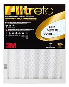 20 x 25 x 1 (19.6 x 24.6) Filtrete Elite Allergen Reduction 2200 Filter by 3M 4-Pack